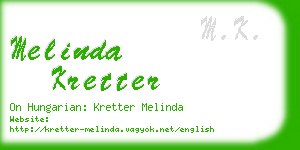 melinda kretter business card